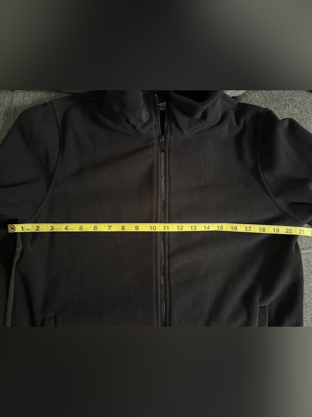 Ethica Black Full-Zip Bomber Fleece Jacket - Picture 3 of 6